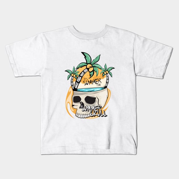 summer time Kids T-Shirt by tdK